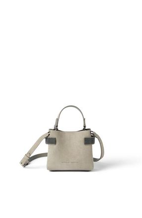 Brunello Cucinelli Small Top-Handle Essence bag in Khaki at Nordstrom