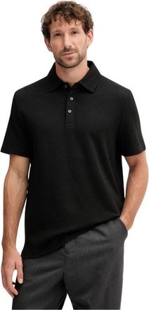 Michael Kors Bubble Knit Stretch Katoenen Poloshirt - Heren - Polos - Zwart - S - Katoen - Tops