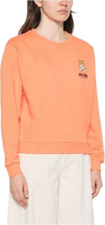 Moschino Donna, Felpe, Arancione, S, new
