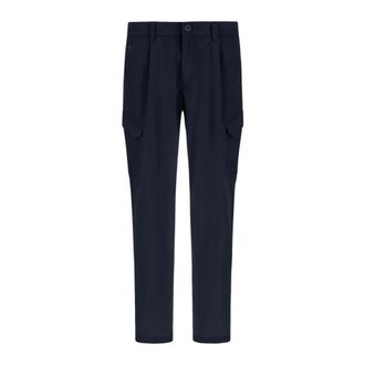 Herno Heren, Broeken, Blauw, Maat: S Nylon