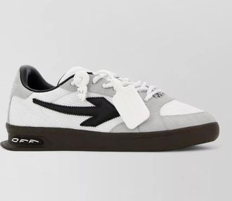 Off-white m end of play fabric suede sneakers