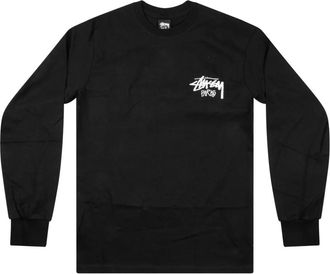 St&uuml;ssy round-neck long-sleeve top - men - Cotton - M - Black