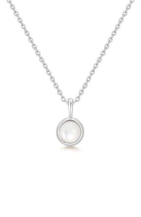 Ania Haie Lady Cozy Pendant Necklace in Silver at Nordstrom