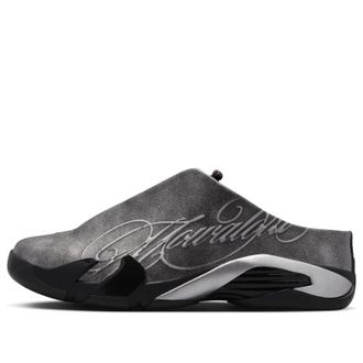 Nike Jordan Air Jordan 14 x Mowalola Retro Mule Black Silver Burnt Red IR0908-001