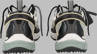 Off-white Mens Sneakers Be Right Back Grey Polyester Trainers