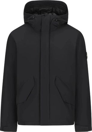 Stone Island Micro Twill Jas - Heren - Winterjassen - Zwart - S - Polyester - Jassen
