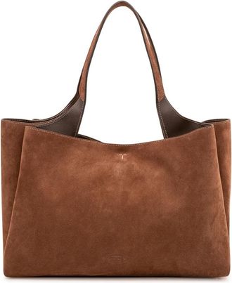 Tod's APA 2 Manici Media T Pendente - Dames - Shoppers - Bruin - ONE Size - Leer - Tassen