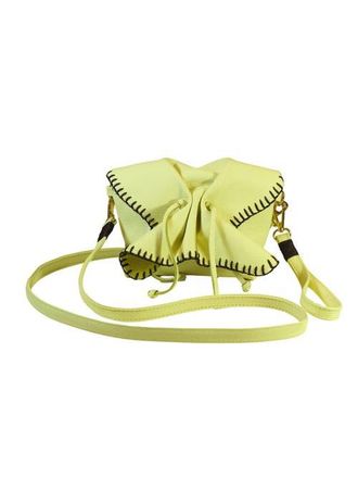 Carlos Falchi Mini Butterfly Tog Grain Leather Bag in Lemon at Nordstrom