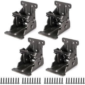 OEM Soporte Plegable, Bisagra Autoblocante Con Tornillo, Extensi&oacute;n De Bloqueo Para Pata De Mesa, Pata De Cama, Banco De Trabajo, Juego De 4 - Crezuo