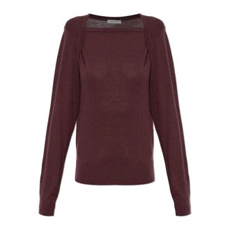 By Malene Birger Round-neck Knitwear, female, Red, Size: XS Gwen Sweater