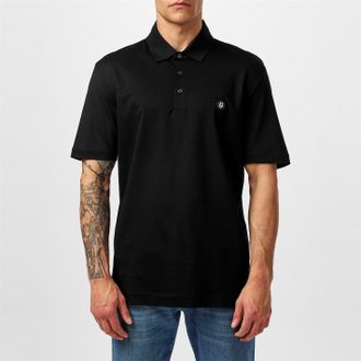 HUGO BOSS Heren C-Parris Monogram Poloshirt (Zwart)