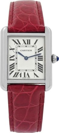 Cartier Pre-owned Cartier Tank Solo Silver Dial Ladies Watch W5200005
