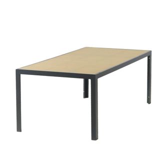 Concept Usine Mesa de jard&iacute;n de 200 cm de aluminio con tablero de vidrio templado ef