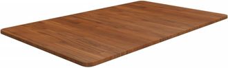 vidaXL Encimera Ba&ntilde;o Madera Maciza Tratada Marr&oacute;n Oscuro 100x60x1,5 Cm Vidaxl