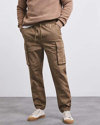 Jacamo Elasticated Waist Cuffed Cargo