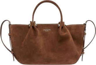 Max Mara Wkario Tote - Dames - Shoppers - Bruin - ONE Size - Leer - Tassen