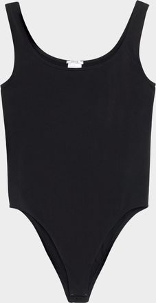 Wolford Jamaika Shimmer Scoop-Neck Thong Bodysuit