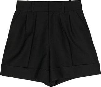 Dice Kayek high-rise virgin wool-blend shorts - women - Viscose/Virgin Wool - 38 - Black