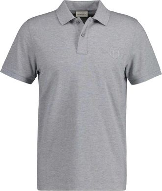 GANT Heren Shield Tonaal Poloshirt (Grijs)