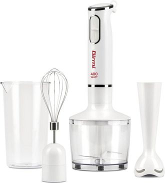 Girmi Girmi Mx1601 Licuadora Batidora De Inmersi&oacute;n 400 W Acero Inoxidable, Transparente, Blanco