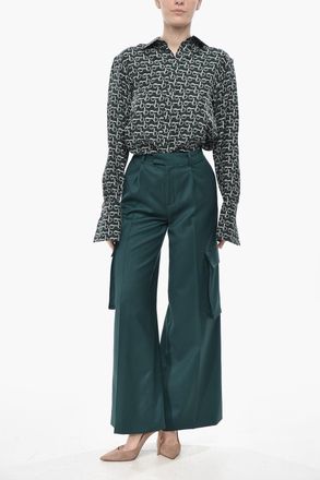 Amiri Pantaloni Cargo in Lana ad 1 Pince Amiri