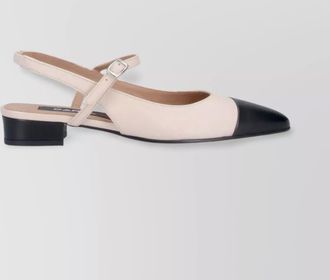 Carel slingback square toe ballerina shoes