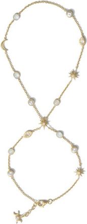 Awe Inspired Midnight Reflection Hand Chain in 14K Gold Vermeil at Nordstrom
