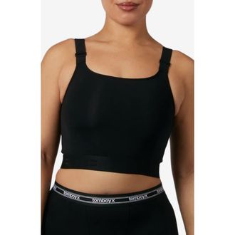 TomboyX Compression Plus Crop Top in Black at Nordstrom, Size X-Small