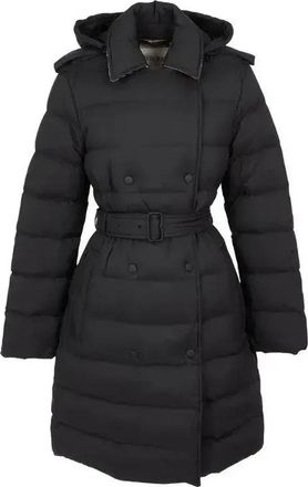 Burberry (WMNS) Burberry Belted Hooded Down Jacket Black 8131875
