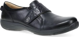 Dansko Womens Sallie Comfort Shoes In Black Waxy Burnished