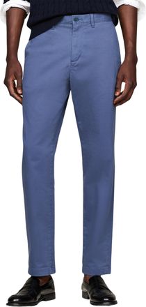 Tommy Hilfiger Mens Tapered Fit Chinos, Blue (Aegean Sea), 32W/32L