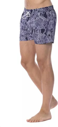 Roberto Cavalli Blue Polyester Mens Swimwear Clothing
