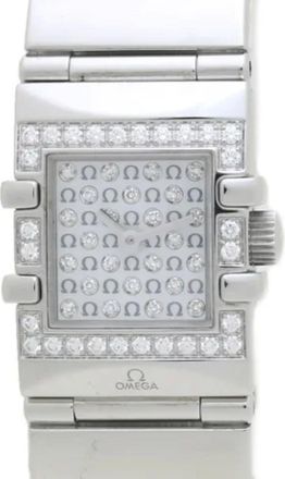 Omega Pre-owned Watches, female, White, Size: ONE SIZE Pre-owned Stainless Steel watches