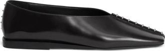 Jil Sander Schoenen, Dames, Zwart, 37 EU, Leer, Zwarte Leren Ballerinas Elegante Schoenen