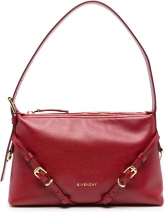 Givenchy mini Voyou buckle-detail leather tote bag - Red