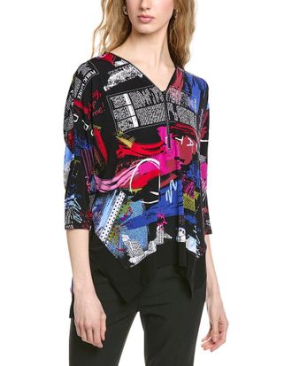 Joseph Ribkoff 1-2-Zip Elbow Sleeve Top