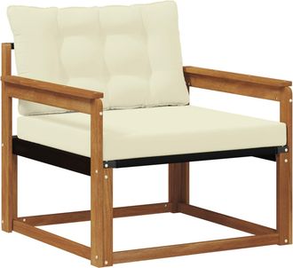 vidaXL Conjunto De Sof&aacute;s De Exterior Natural Vidaxl