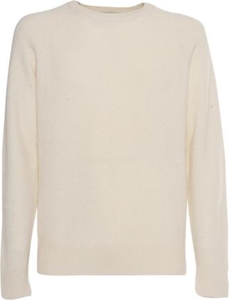 Ballantyne Maglia Girocollo - Heren - Cashmere truien - Wit - XL - Kasjmier - Truien & Vesten