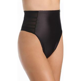 Rago Firm Shaping High Waist Thong in Black at Nordstrom, Size X-Large