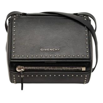 Givenchy Pre-owned Cross Body Bags, female, Black, Size: ONE SIZE Pre-owned Pandora Box Crossbody Bag