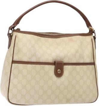 Gucci Tweedehands leren handtassen - Dames - Vintage Handtas - Wit - ONE Size - Leer - Vintage