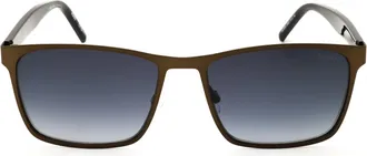 HUGO BOSS HG1328S Rectangular Acetate Sunglasses - Brown