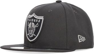 New Era Accessoires, Heren, Grijs, ONE Size, Polyester, NFL Draft 2024 Platte Klep Pet