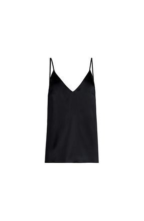 Brunello Cucinelli Stretch silk satin camisole in Black at Nordstrom, Size Xx-Large Eu
