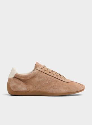 Vagabond Womens Hollie latte suede sneakers