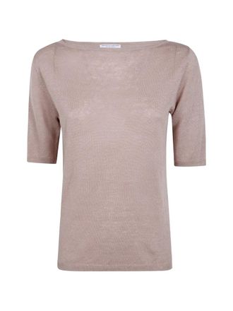 Majestic Linen Boat Neck Sweater