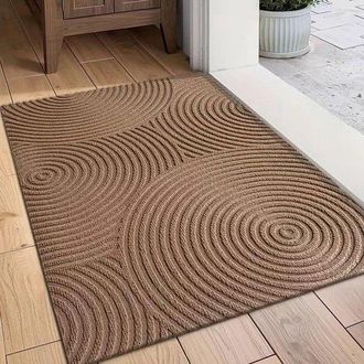 OEM Alfombra Atrapa-suciedad Para Uso Interior Y Exterior - Felpudo Lavable Para Entrada, Pasillo, Jard&iacute;n Y Patio (marr&oacute;n, 45 X 75 Cm)