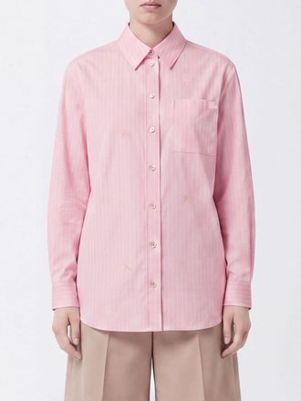 Burberry Striped Cotton Long-Sleeved Shirt with EKD Logo