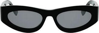 Fendi FF Diamonds Zonnebril - Dames - Zonnebrillen - Zwart - 51 MM - Nylon - Accessoires