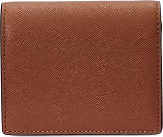 Lauren Ralph Lauren Portacarte in pelle Saffiano - Marrone